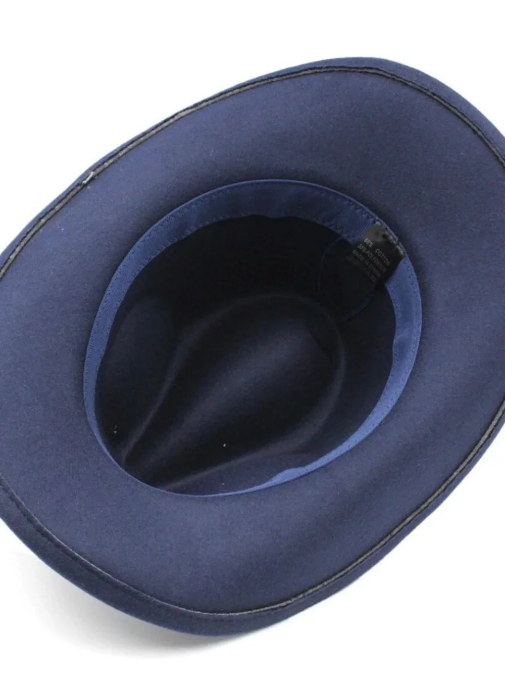 Navy Blue Western Cowboy Hat Wide Brim Ranch Rodeo Cowgirl Festival Boho Hat